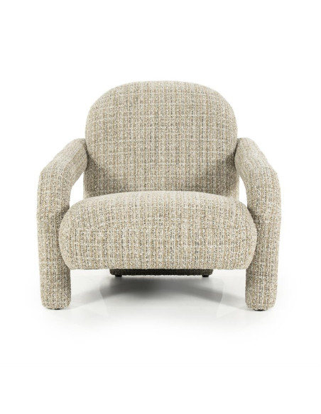 Fauteuil lounge en tissu texturé Asymétrique