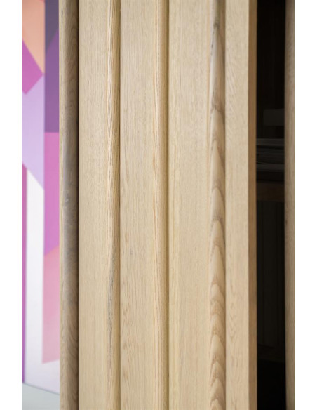 Armoire haute rectiligne 2 portes en chêne Jack