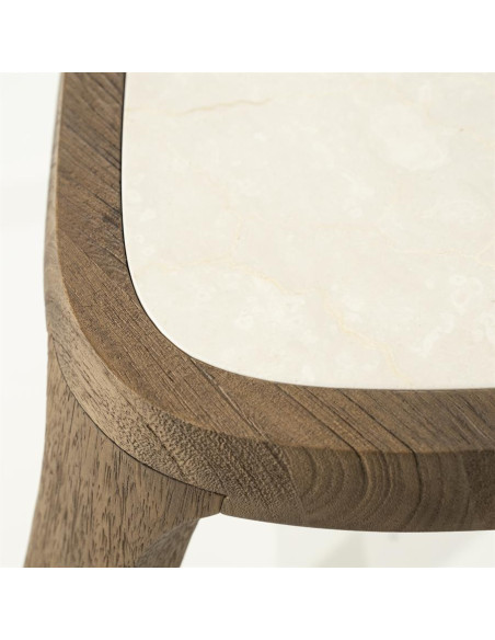 Table basse plateau en marbre Frédy