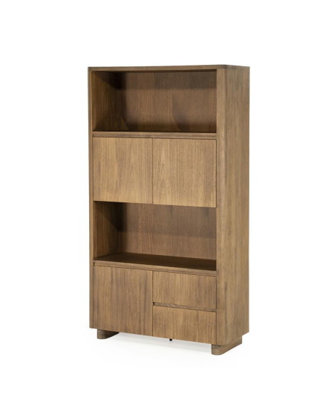 Armoire haute multi rangement en manguier Ed