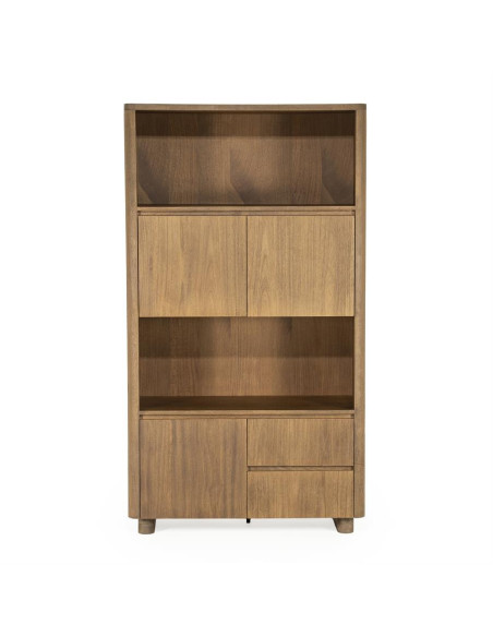 Armoire haute multi rangement en manguier Ed