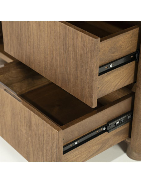 Armoire haute multi rangement en manguier Ed