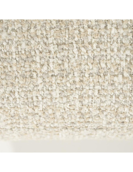 Fauteuil de salon pivotant en tissu bouclette