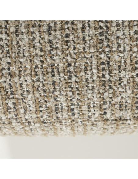 Fauteuil de salon pivotant en tissu bouclette