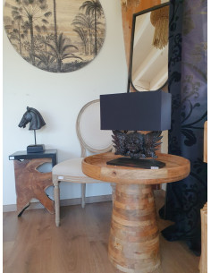 Table basse pied central en...