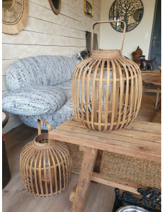 Lanterne ronde en bambou... 2