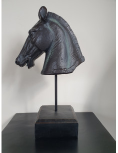Statue tête de cheval sur...