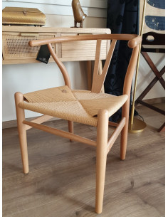 Chaise dossier arrondi en...