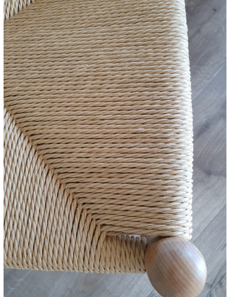 Chaise dossier arrondi en bois de hêtre