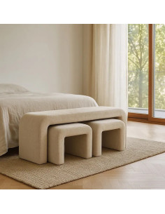 Lot de 3 banquettes...