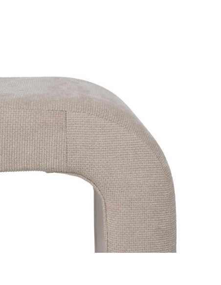 Lot de 3 banquettes rembourrées en tissu