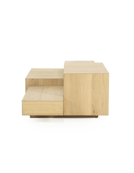 Table basse multi cubes en chêne