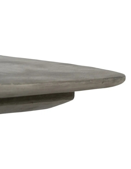 Table de repas carrée en chêne et béton ciré