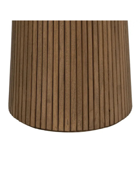 Table de repas carrée en chêne et béton ciré