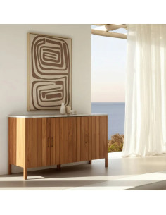 Buffet 3 portes en acacia...
