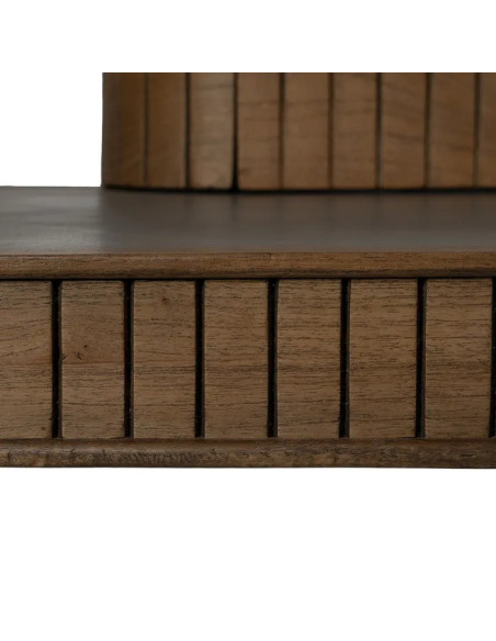 Secrétaire en bois de mindi et béton ciré