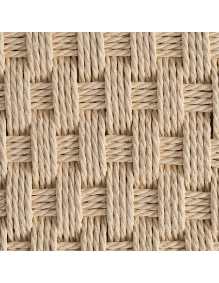 Banc en métal et corde tressée 100 cm