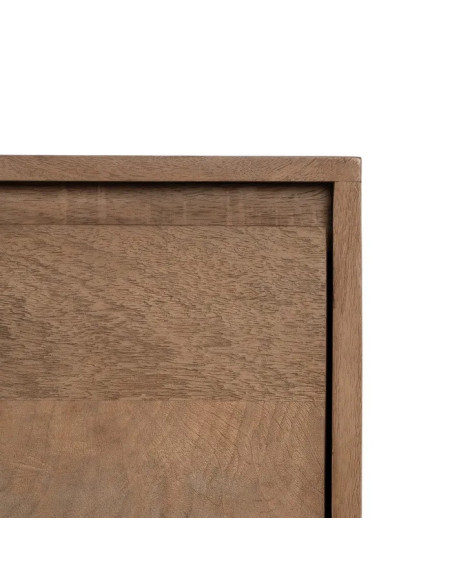 Buffet en manguier avec portes coulissantes et tiroirs