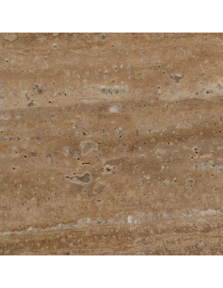 Îlot de cuisine ovale en manguier teinté et marbre