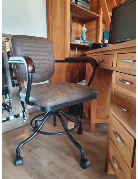 Fauteuil de bureau à roulettes réglable en hauteur