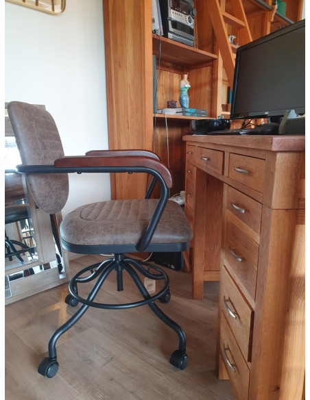 Fauteuil de bureau à roulettes réglable en hauteur