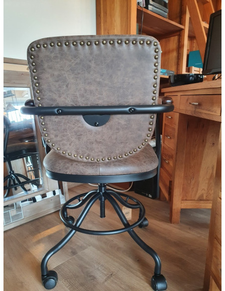 Fauteuil de bureau à roulettes réglable en hauteur