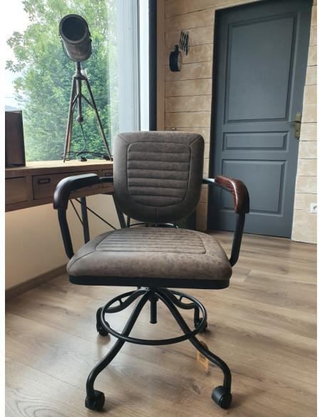 Fauteuil de bureau à roulettes réglable en hauteur