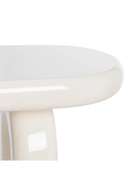 Console ovale minimaliste laquée