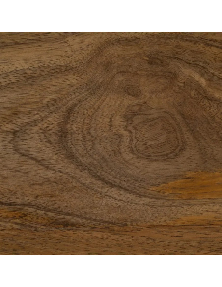 Bout de canapé carré en bois de manguier