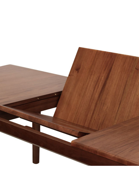 Table de repas rectangulaire extensible en acajou