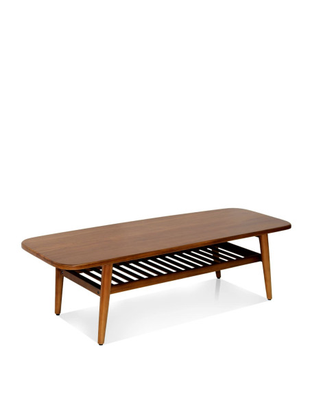 Table de salon rectangulaire en acajou 150 cm