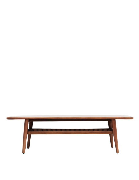Table de salon rectangulaire en acajou 150 cm
