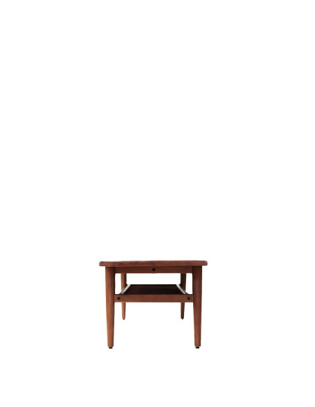 Table de salon rectangulaire en acajou 150 cm