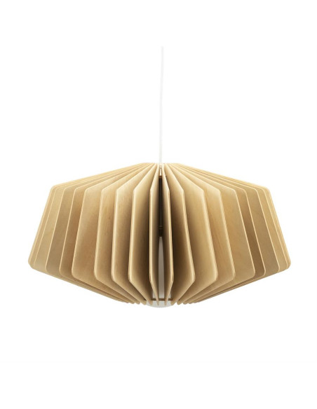 Suspension lamelles de bois et métal