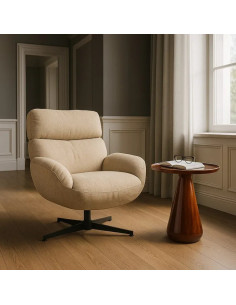 Fauteuil lounge rotatif en...