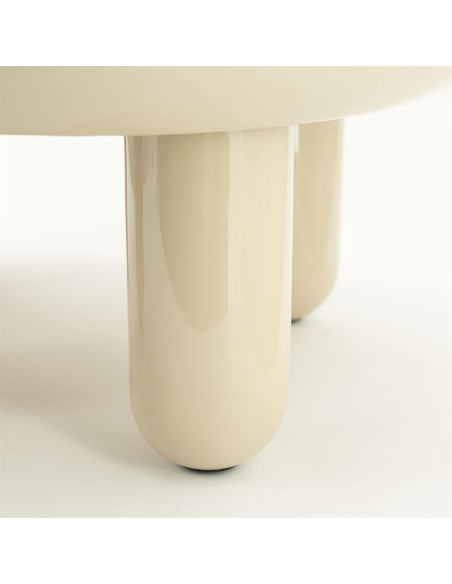 Table de salon ronde en métal Ball