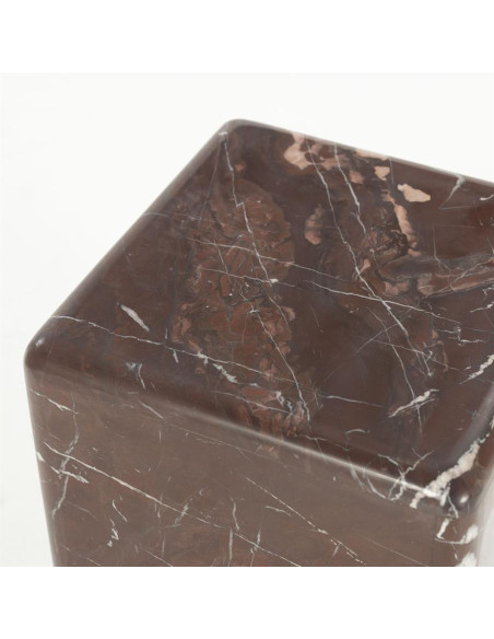 Table de salon carrée en marbre