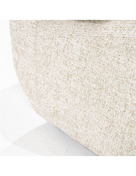 Fauteuil rotatif lounge avec coussin de dossier