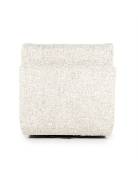 Fauteuil rotatif lounge avec coussin de dossier