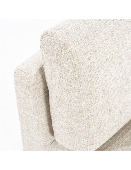 Fauteuil rotatif lounge avec coussin de dossier