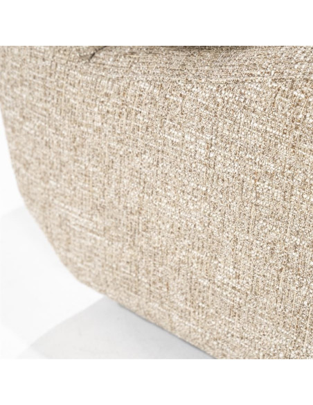 Fauteuil rotatif lounge avec coussin de dossier