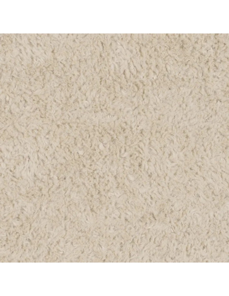 Fauteuil de salon moulé en tissu beige