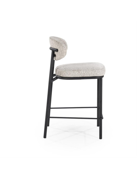 Chaise de bar avec assise rembourrée (lot de 2)