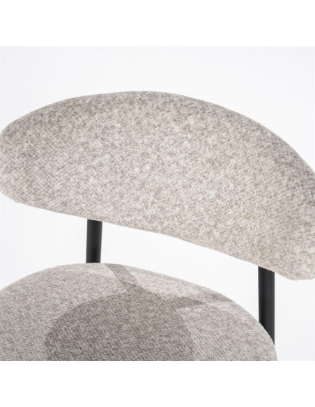 Chaise de bar avec assise rembourrée (lot de 2)
