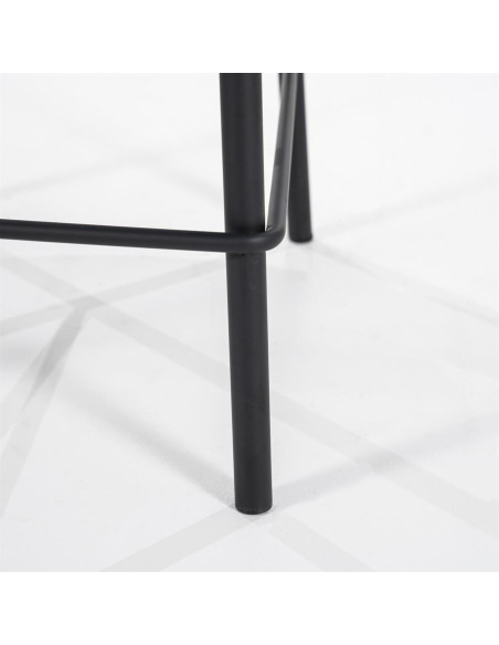 Chaise de bar avec assise rembourrée (lot de 2)