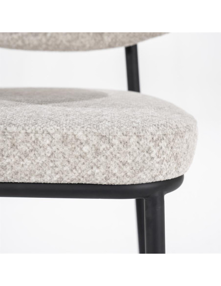 Chaise de bar avec assise rembourrée (lot de 2)