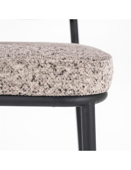 Chaise de bar avec assise rembourrée (lot de 2)