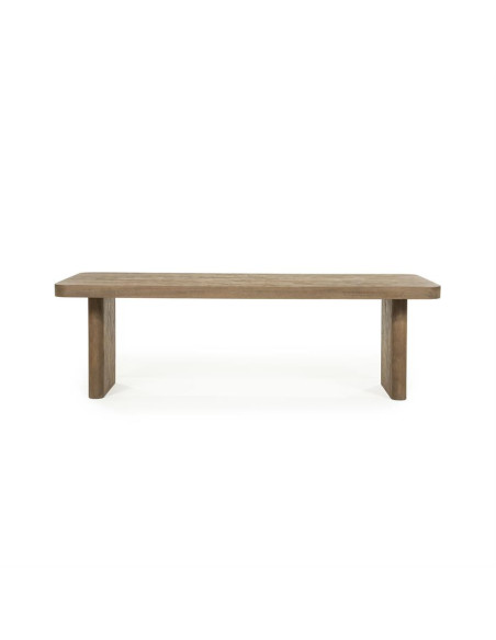Grande table de repas en manguier teinté Ed