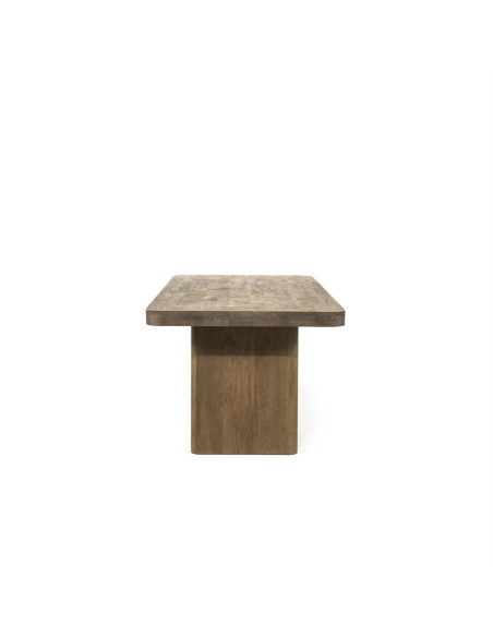 Grande table de repas en manguier teinté Ed