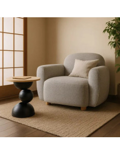 Fauteuil de salon arrondi...